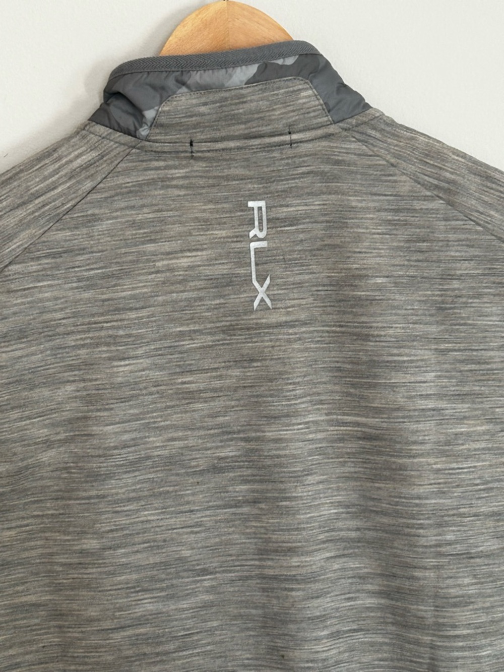 RLX Ralph Lauren "The Cliffs" Cool Wool Hybrid Vest - Grey Camo - Medium - Picture 5 of 6